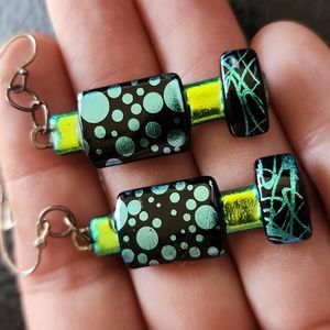 VTG glass earrings